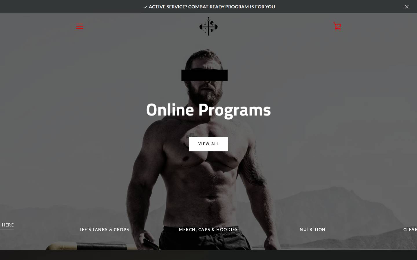 industrialfitness.com.au homepage screenshot