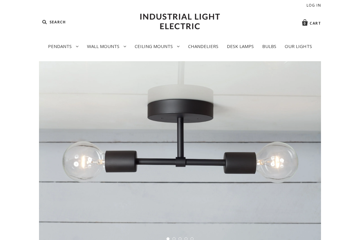 Industrial Light Electric homepage screenshot