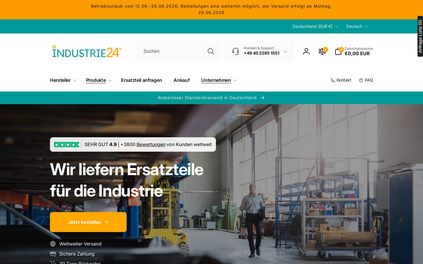 industrie24.com homepage screenshot