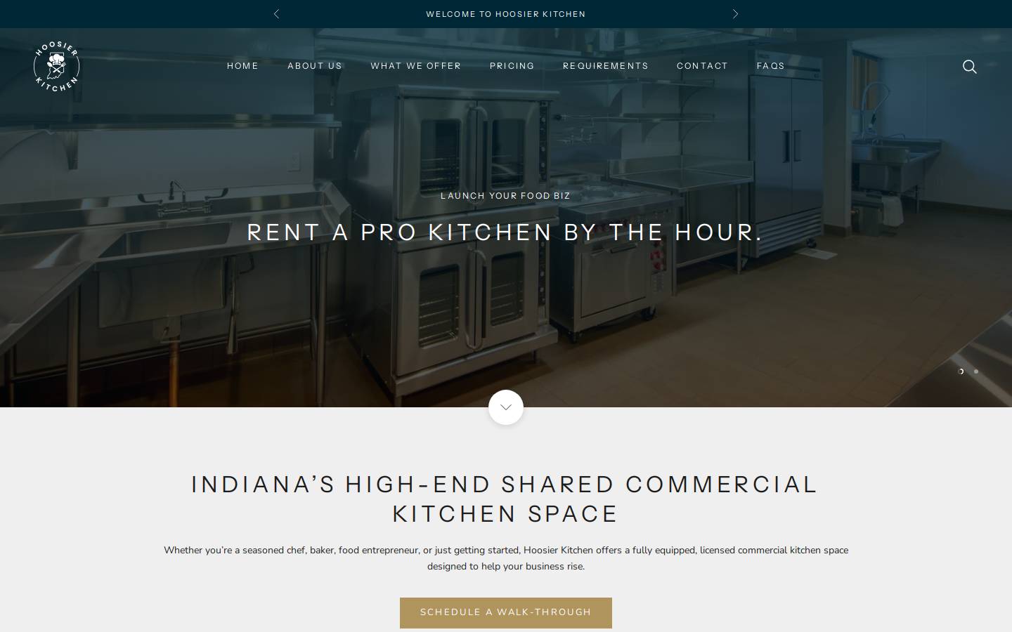 indycommissarykitchen.com homepage screenshot
