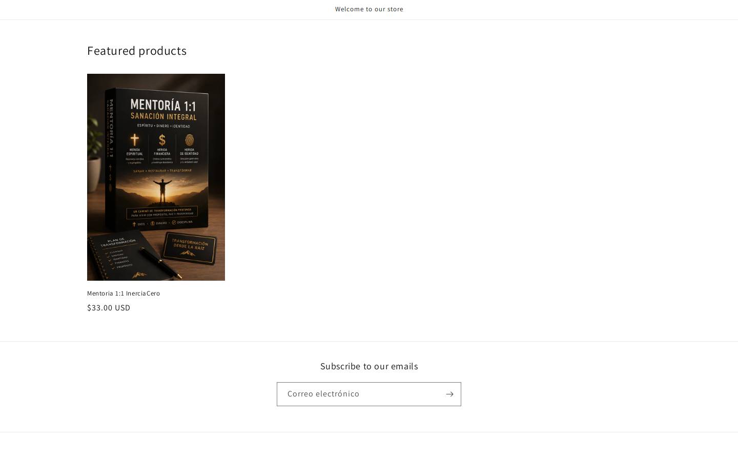 inerciacero.com homepage screenshot