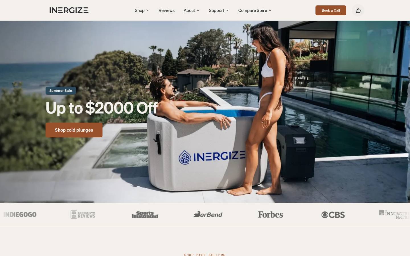 inergizehealth.com homepage screenshot