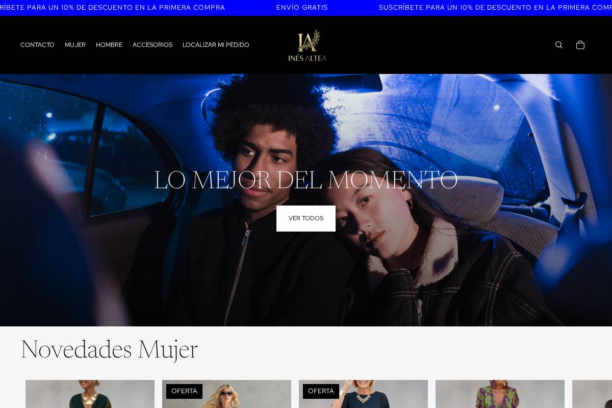 inesaltea.com homepage screenshot