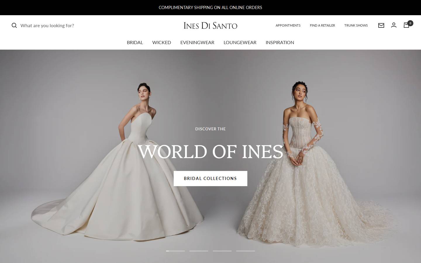inesdisanto.com homepage screenshot