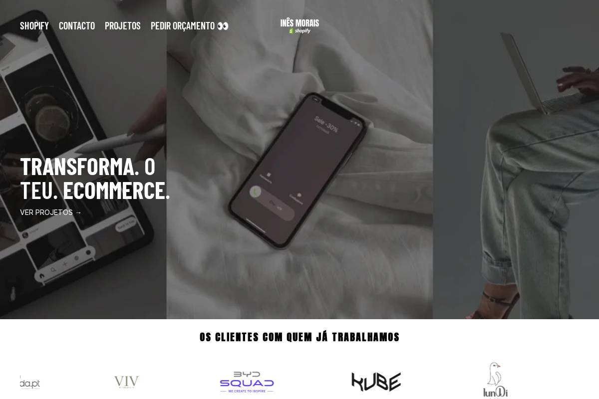 inesmorais.com homepage screenshot