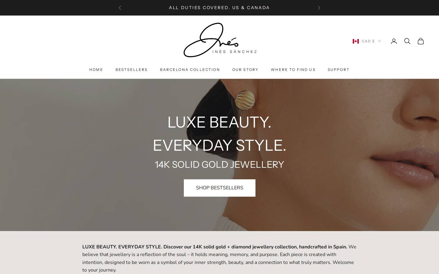 inessanchez.com homepage screenshot