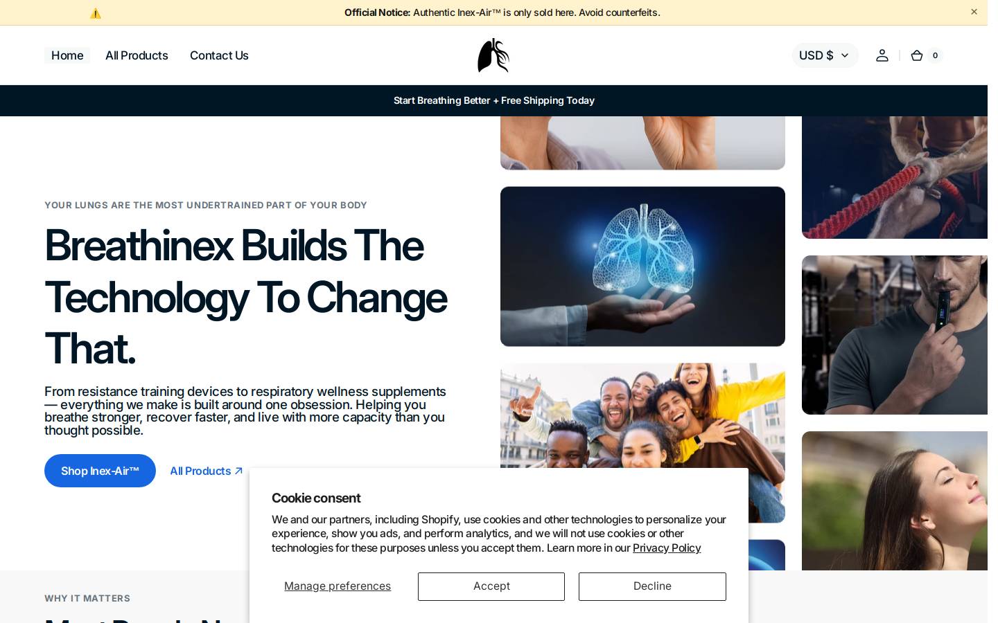 inexpulse.com homepage screenshot