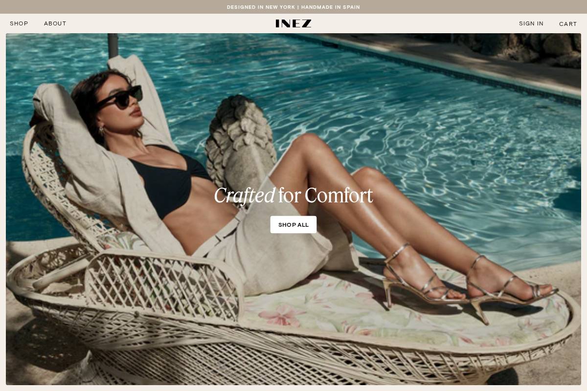 inez.com homepage screenshot