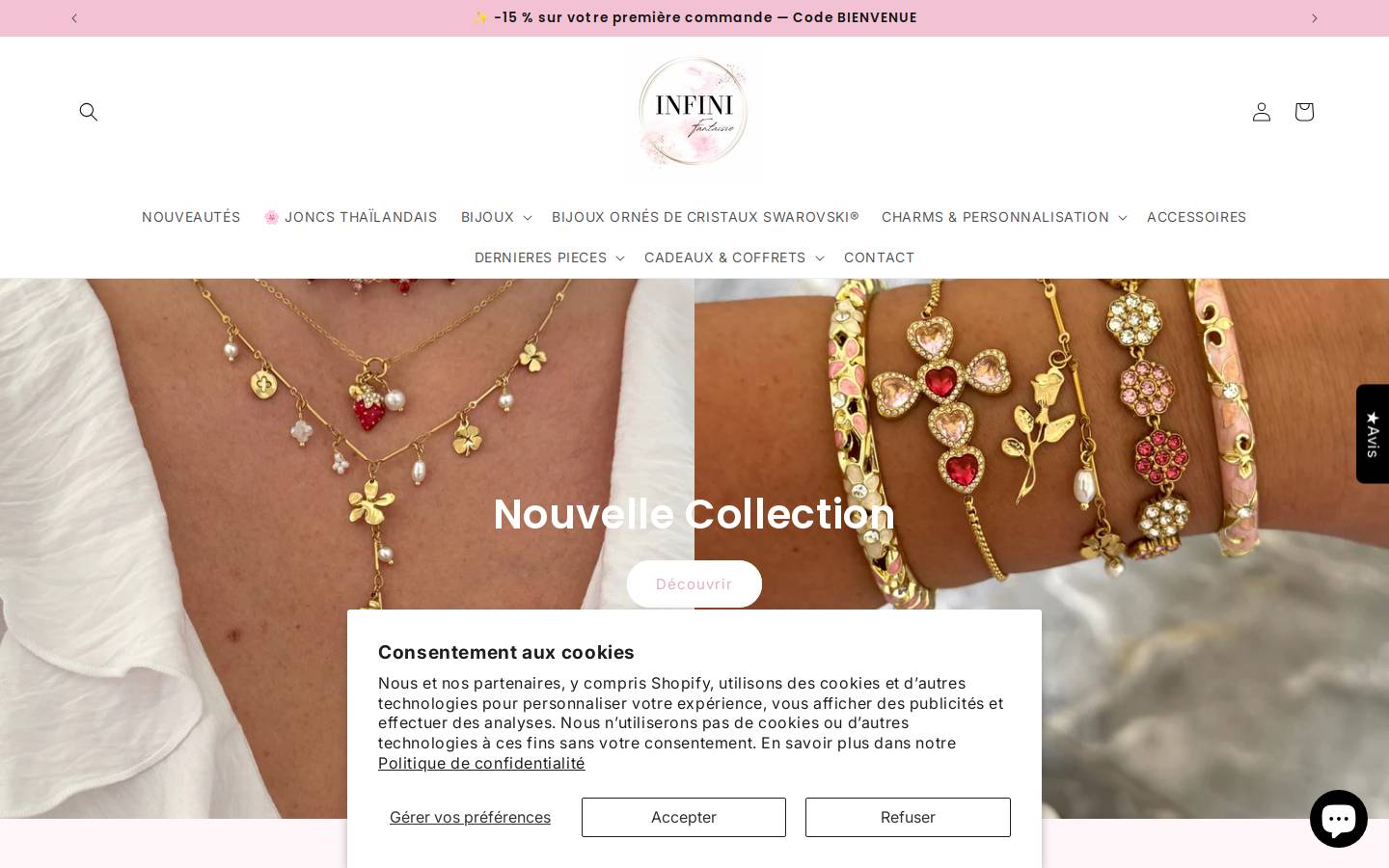 infinifantaisie.fr homepage screenshot