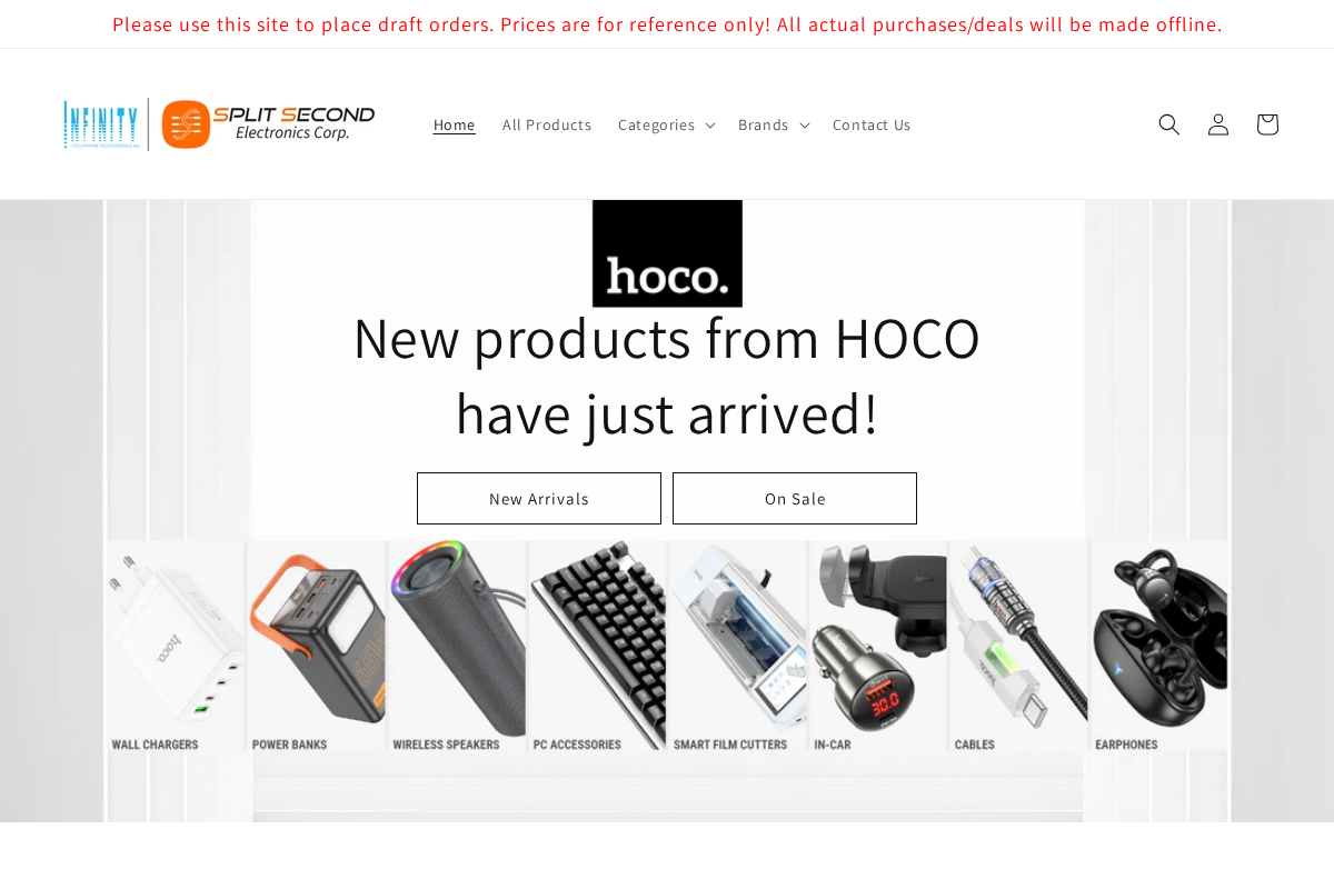 infinitycellphone.ca homepage screenshot