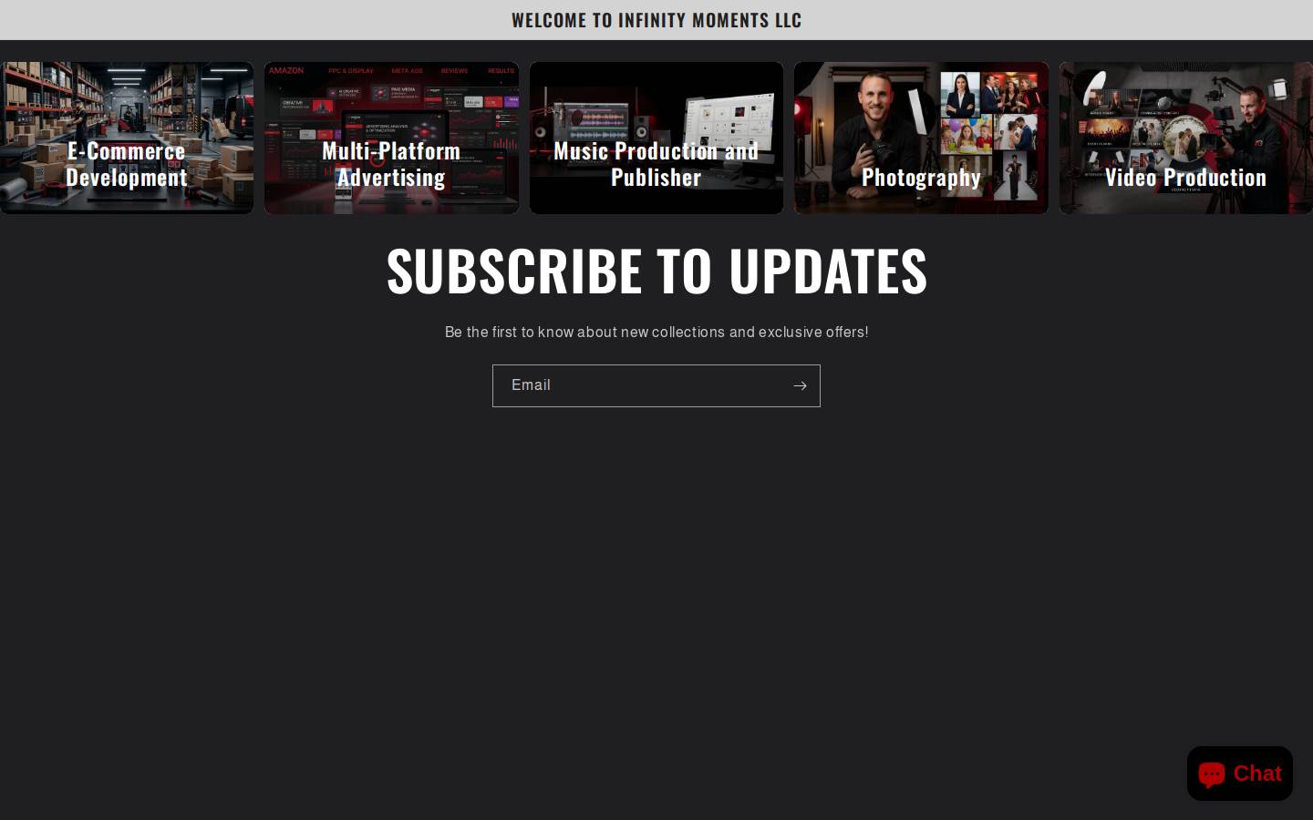 infinitymomentsllc.com homepage screenshot