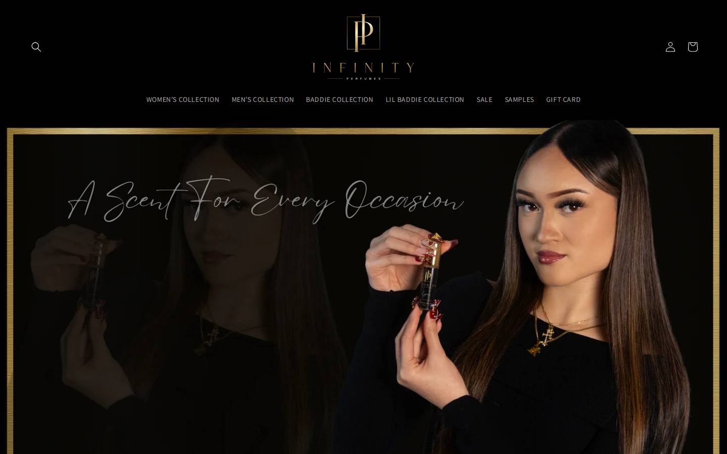 infinityperfumesnz.com homepage screenshot