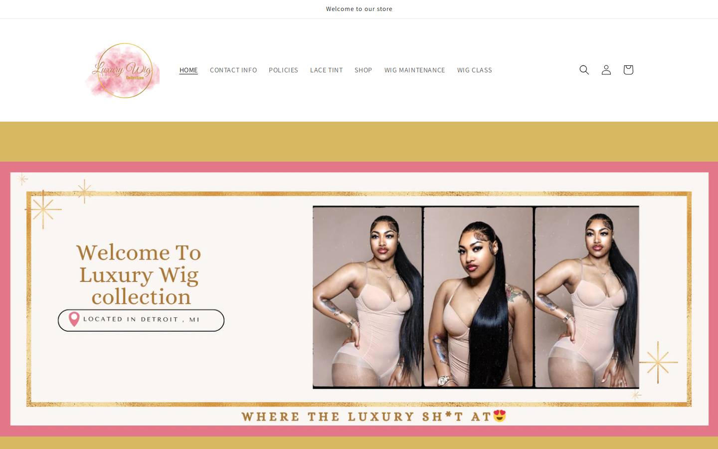 infoluxurywigcollection.com homepage screenshot