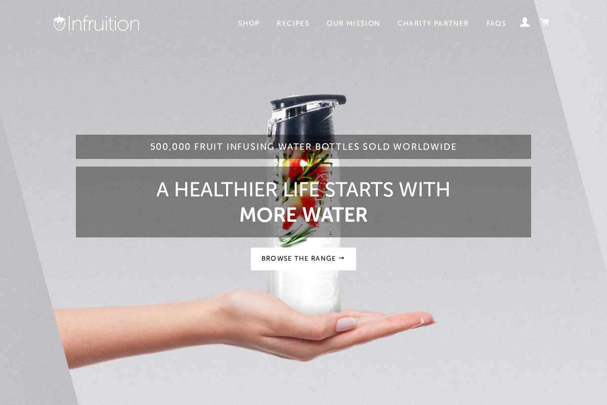 Infruition homepage screenshot