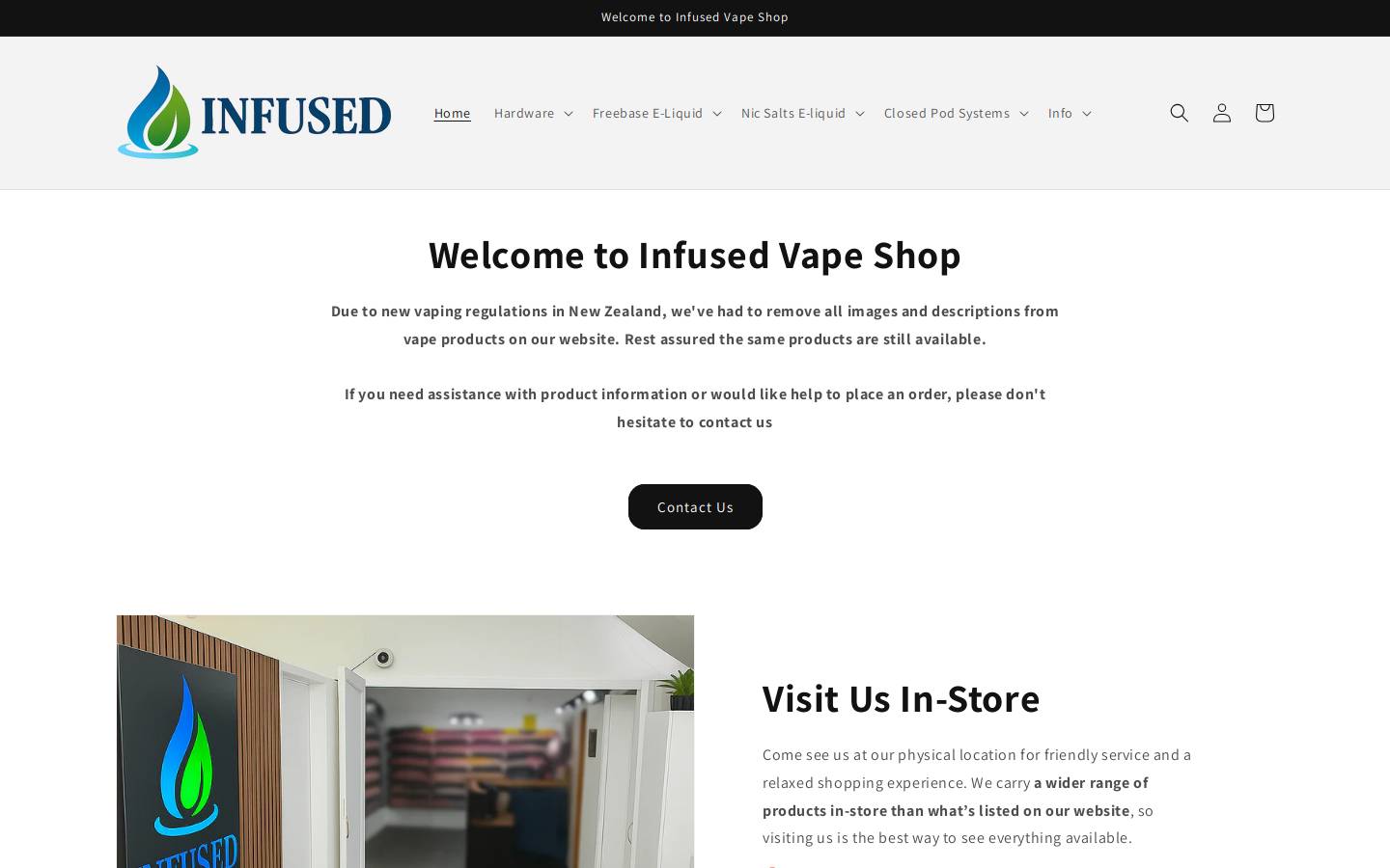 infused.net.nz homepage screenshot