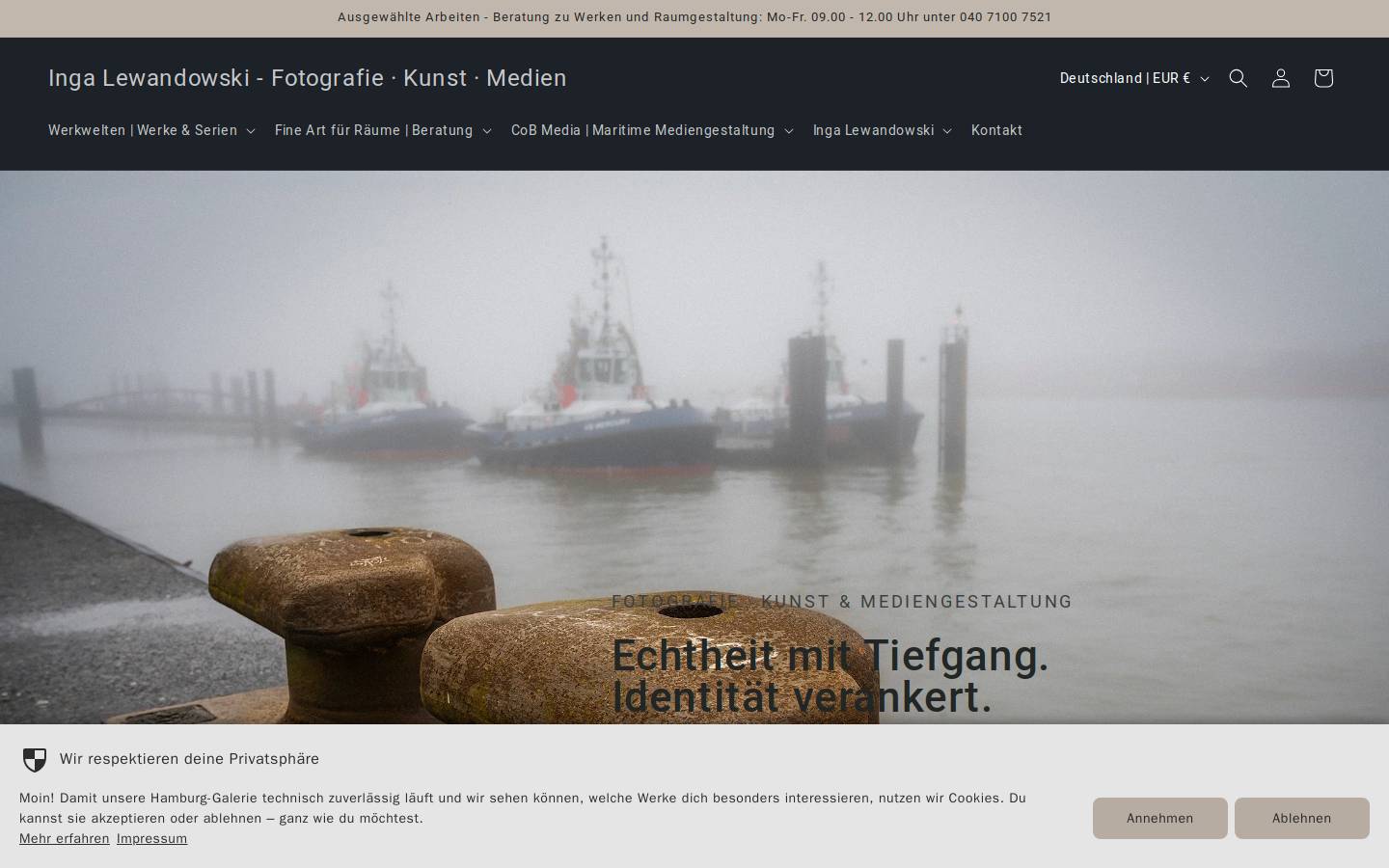 inga-lewandowski.de homepage screenshot