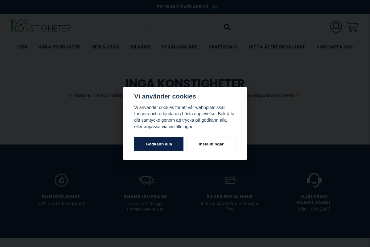 Ingakonstigheter.se homepage screenshot