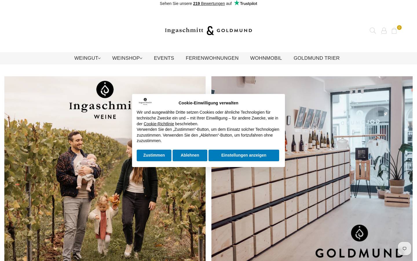 Weingut Ingaschmitt Weine homepage screenshot