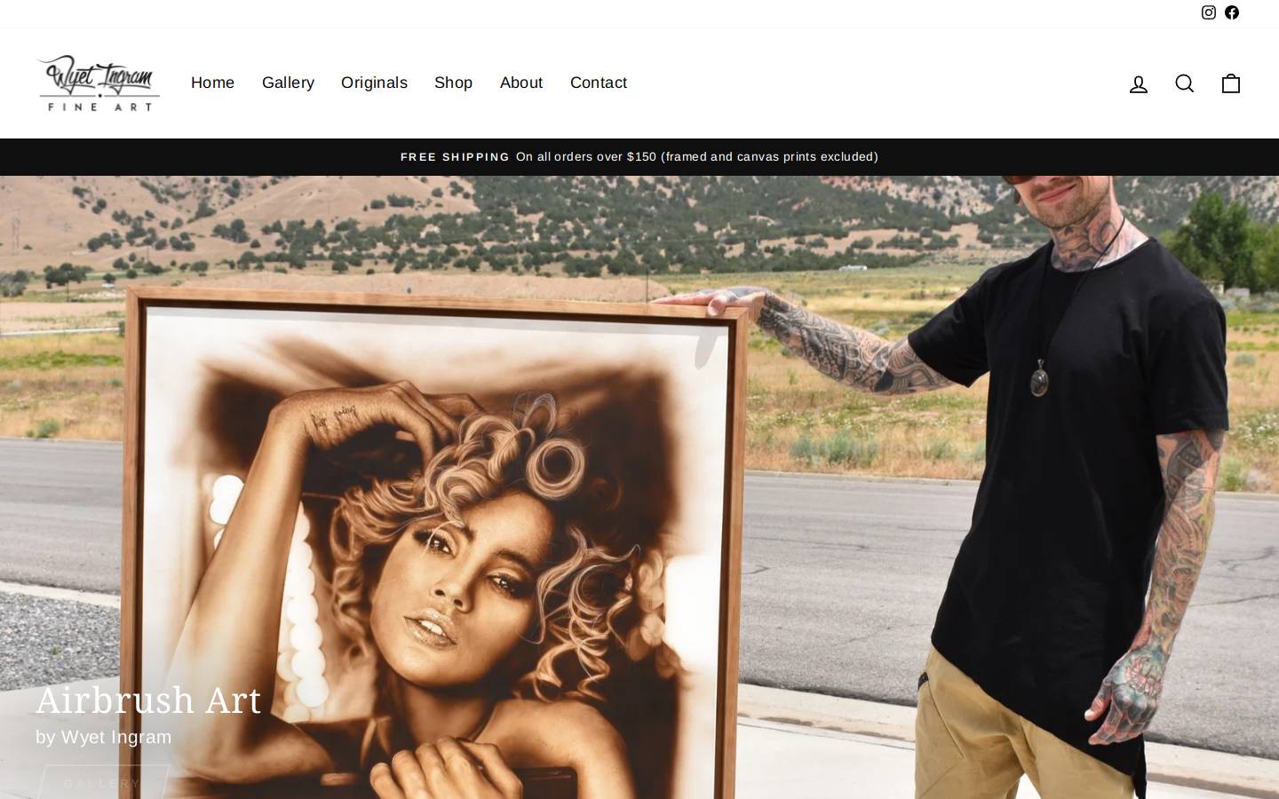ingramartstudio.com homepage screenshot