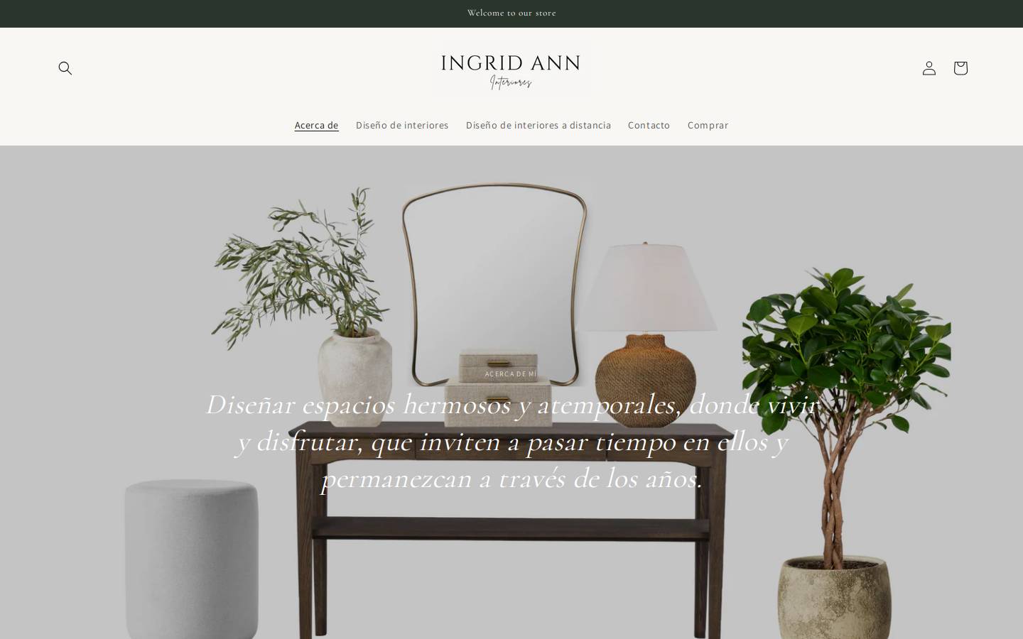 ingridanninteriorismo.com homepage screenshot