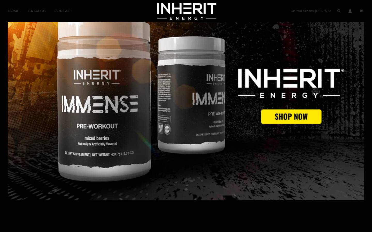 inheritenergy.shop homepage screenshot