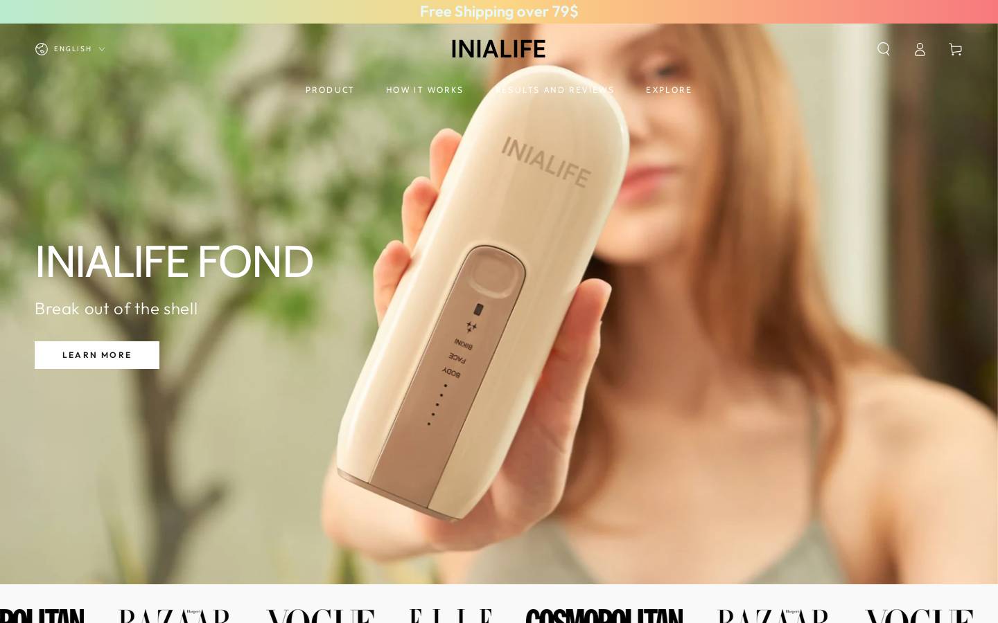 inialife.com homepage screenshot