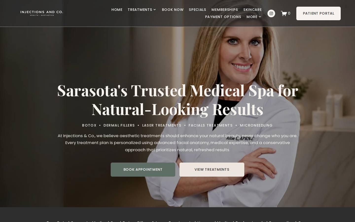 injectionsandco.com homepage screenshot