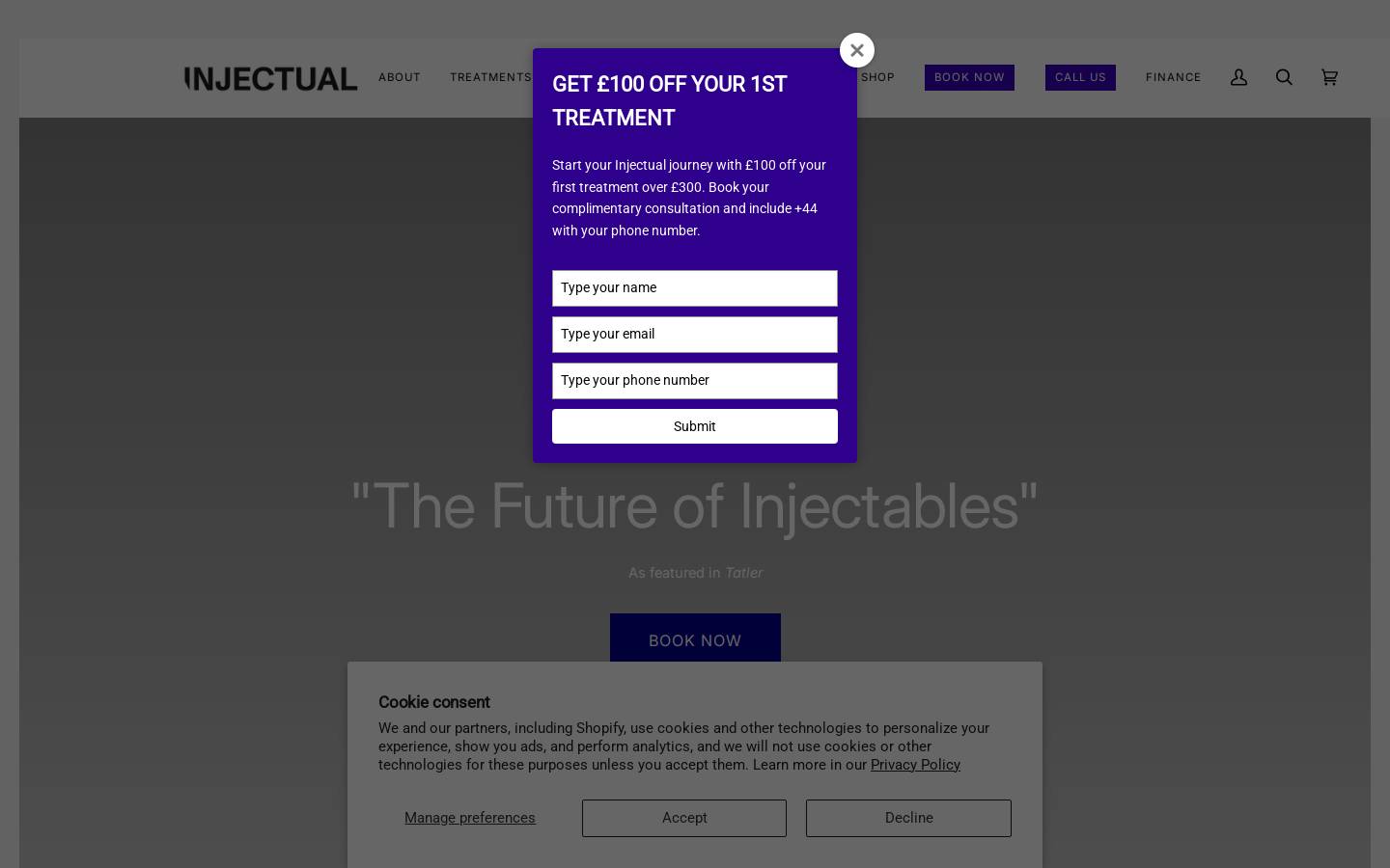injectual.com homepage screenshot