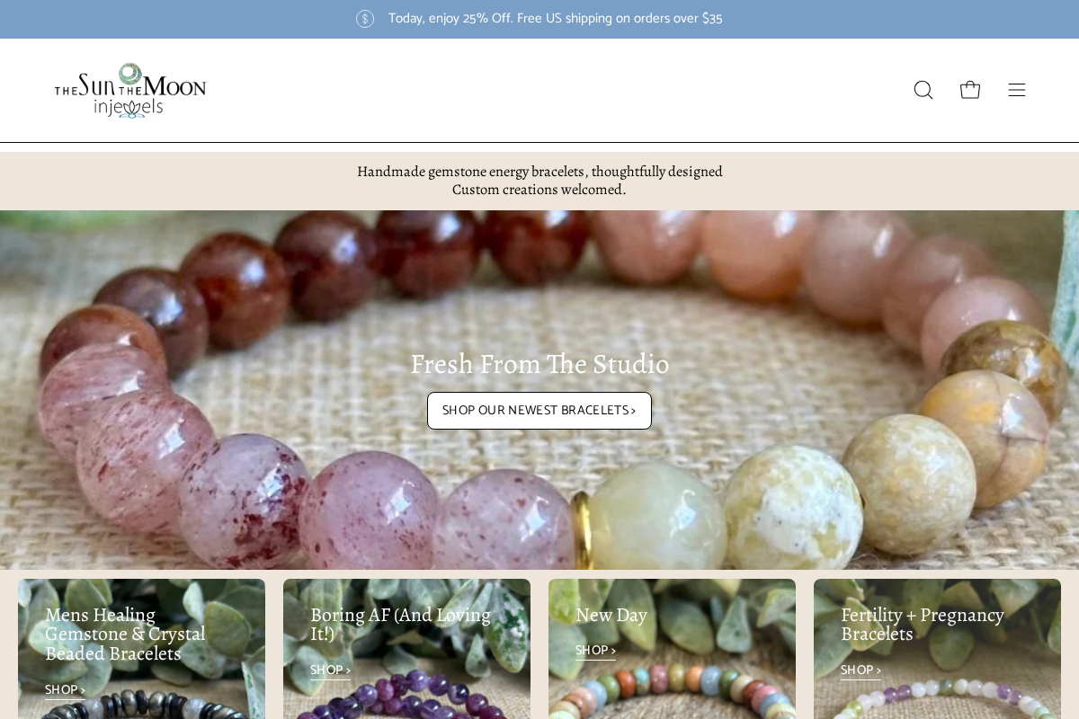 InJewels Healing Jewelry homepage screenshot