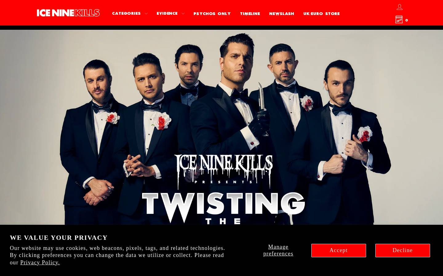 ink-merch.com homepage screenshot