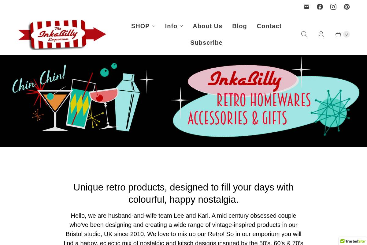 inkabilly.com homepage screenshot