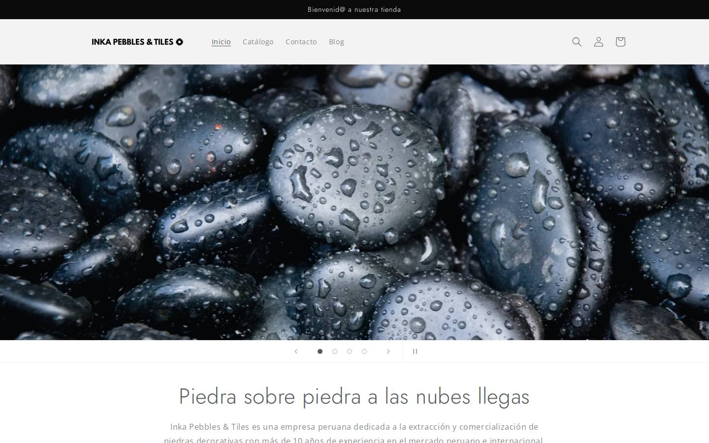 inkapebblesandtiles.com homepage screenshot