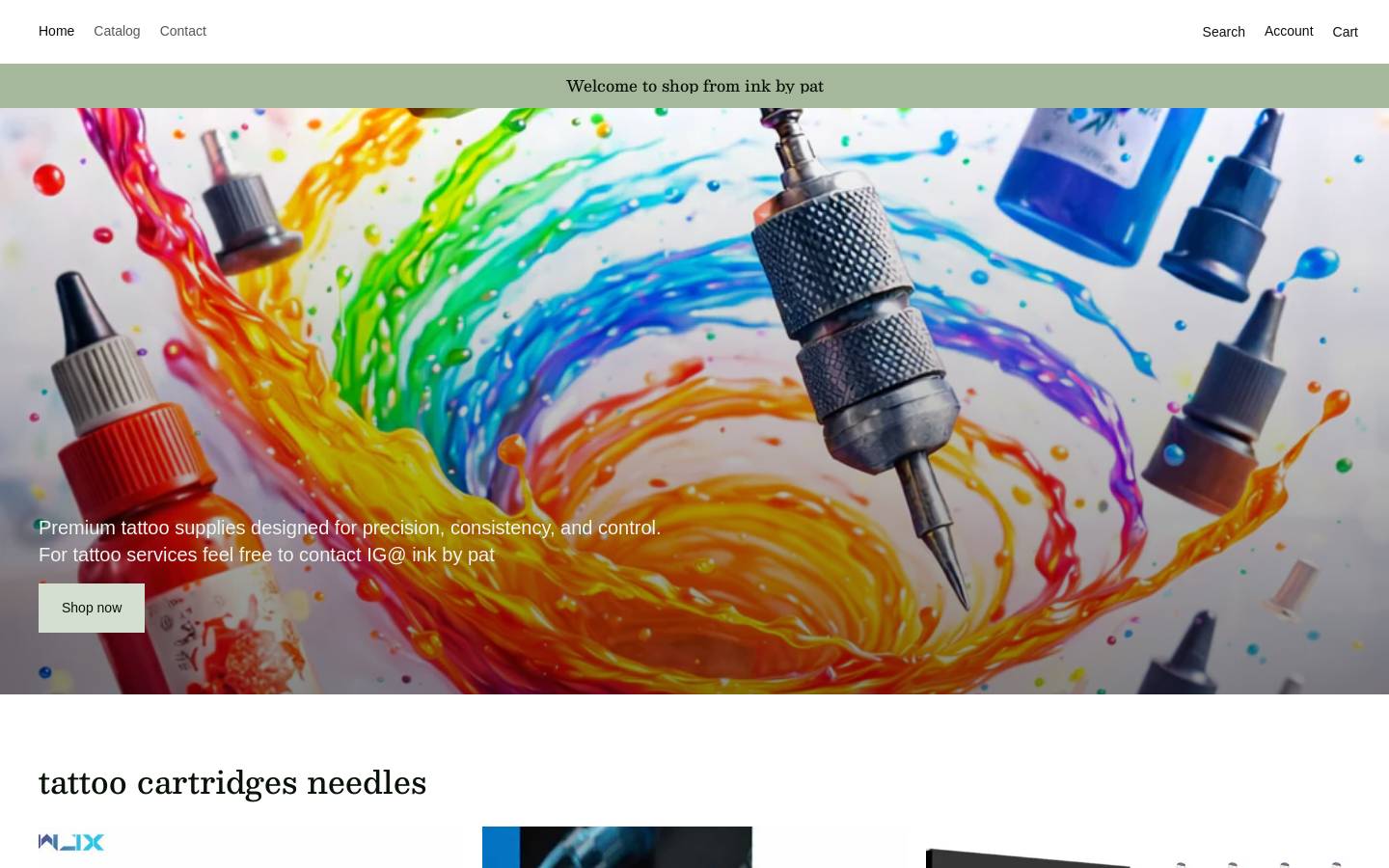 inkbypat.com homepage screenshot