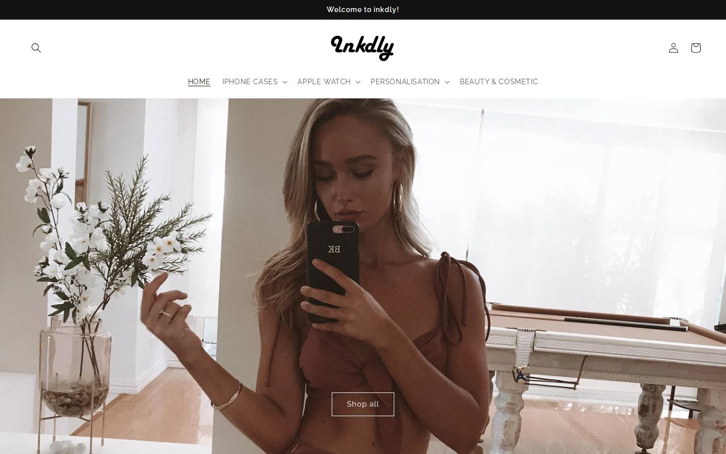 inkdly.com.au homepage screenshot