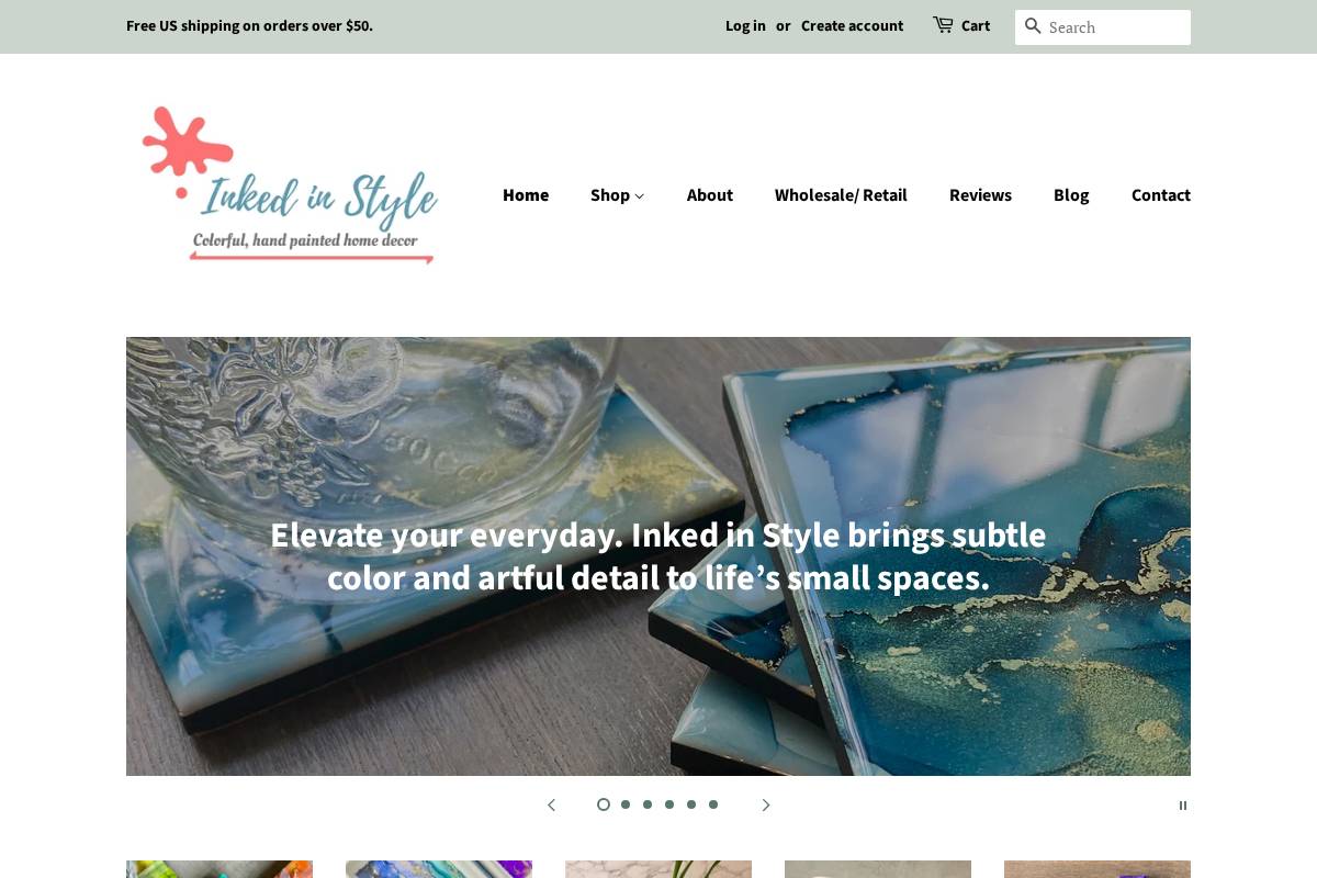 inkedinstyle.com homepage screenshot