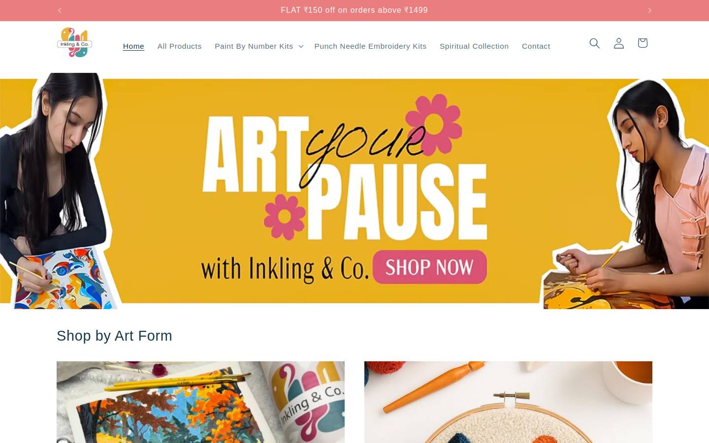 inklingnco.com homepage screenshot