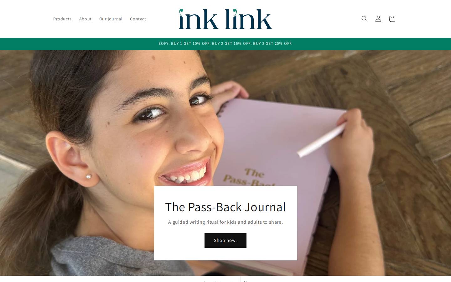 inklinkjournals.com homepage screenshot