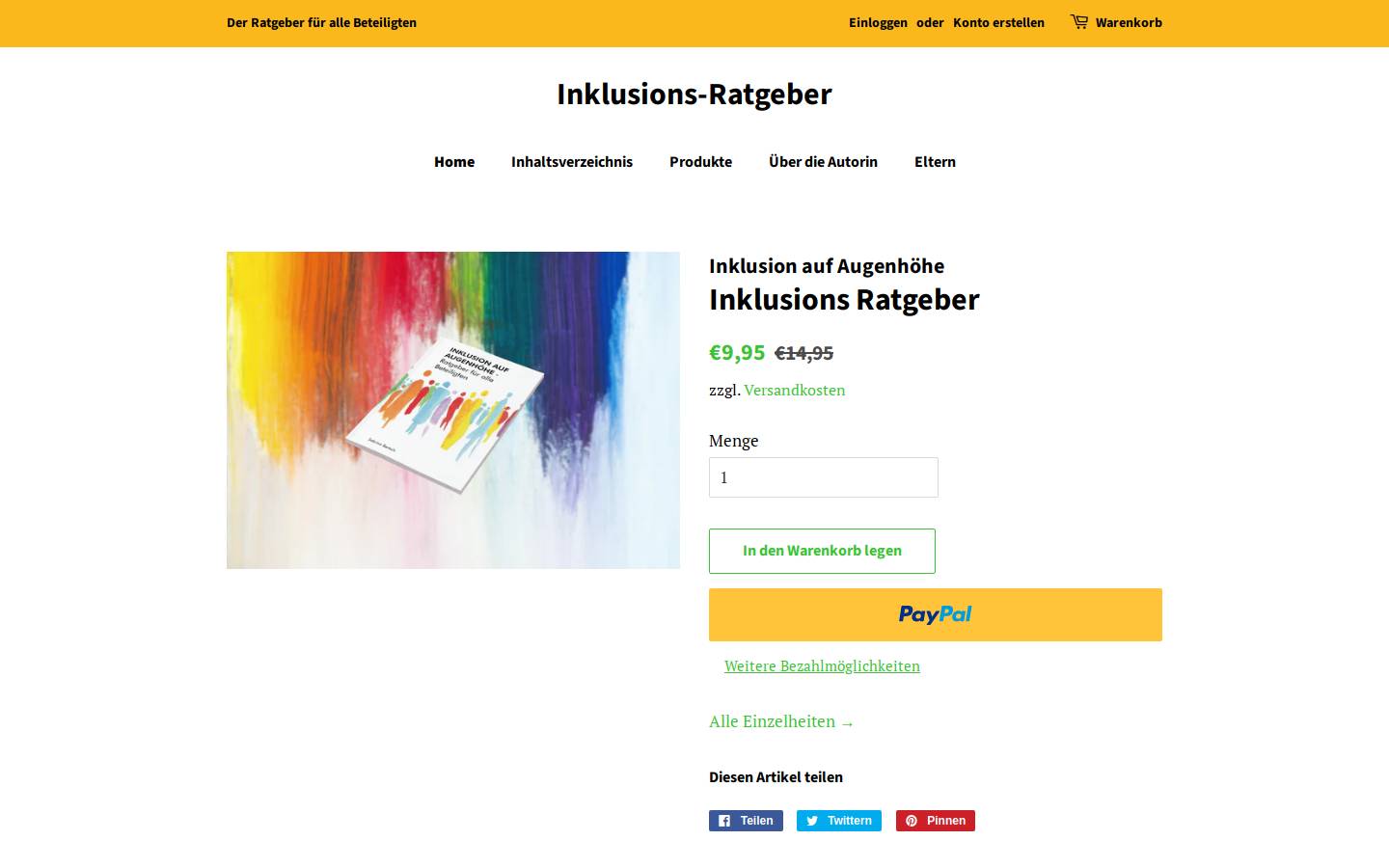 inklusions-ratgeber.de homepage screenshot