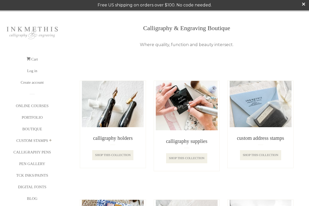 INKMETHIS homepage screenshot