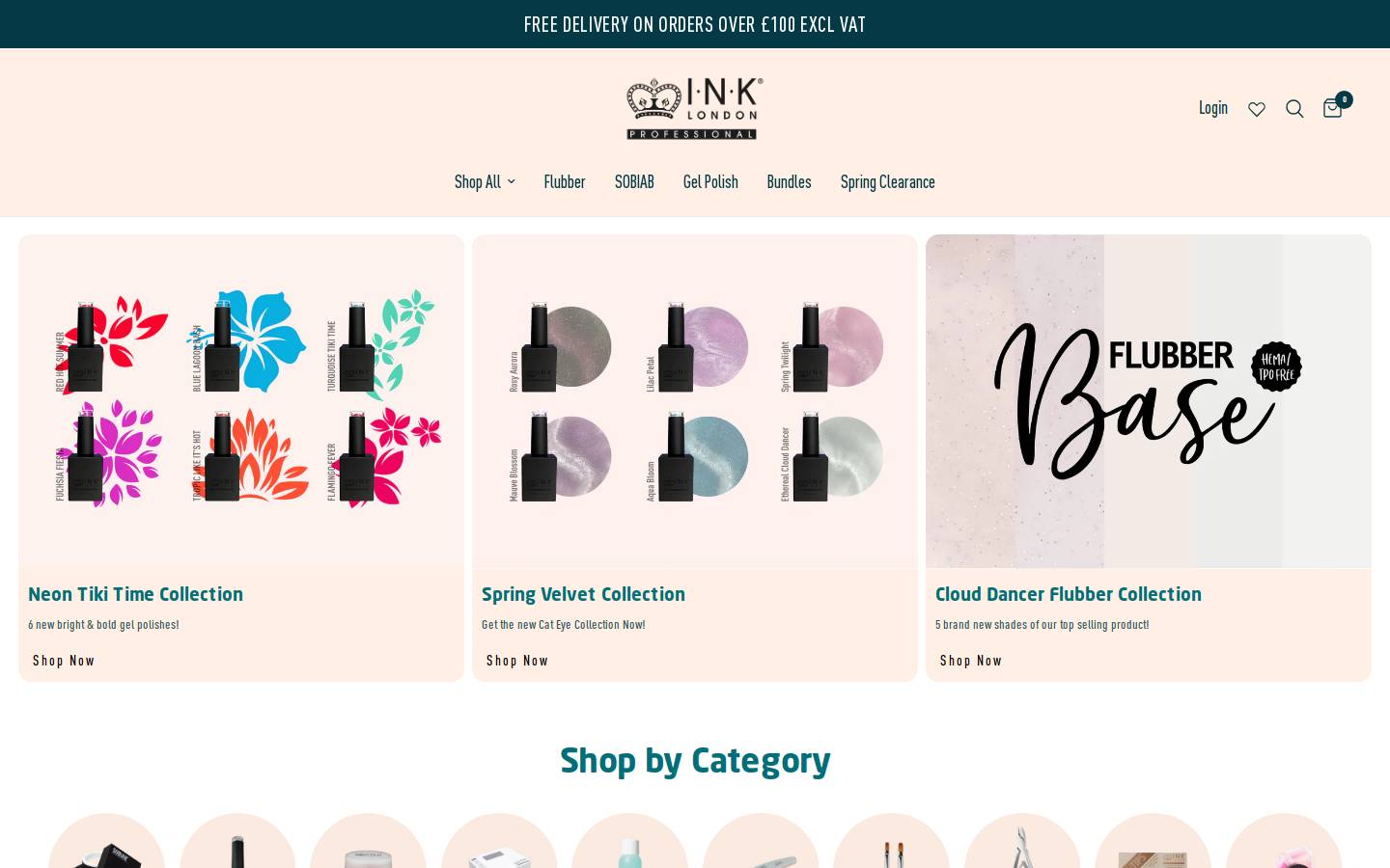 INK LONDON homepage screenshot