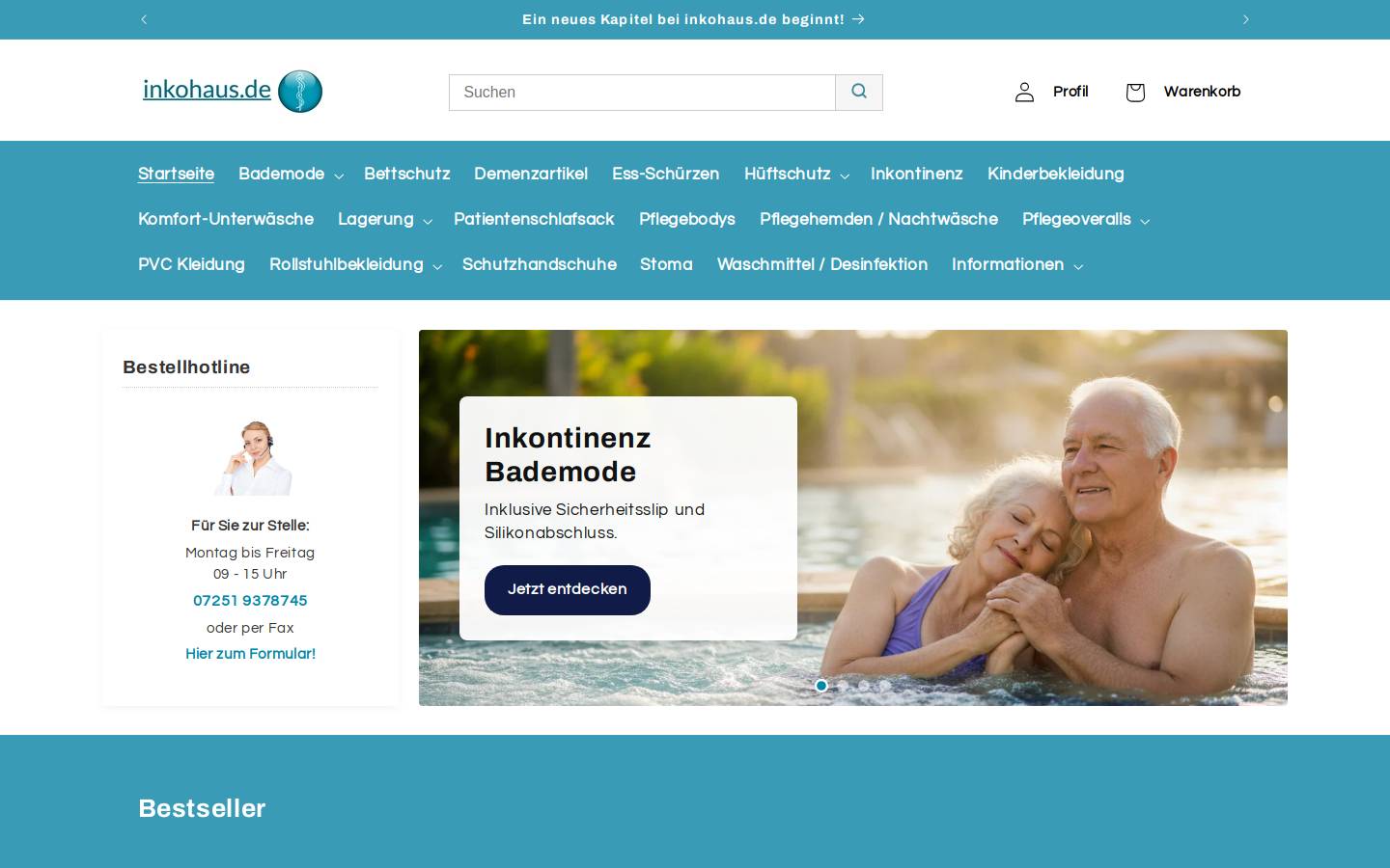 inkohaus.de homepage screenshot