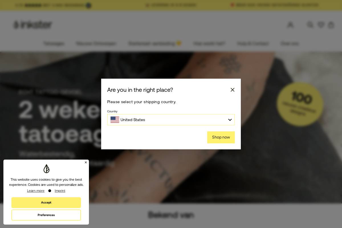 inkster.nl homepage screenshot