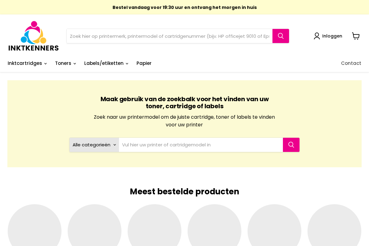 Inktkenners homepage screenshot