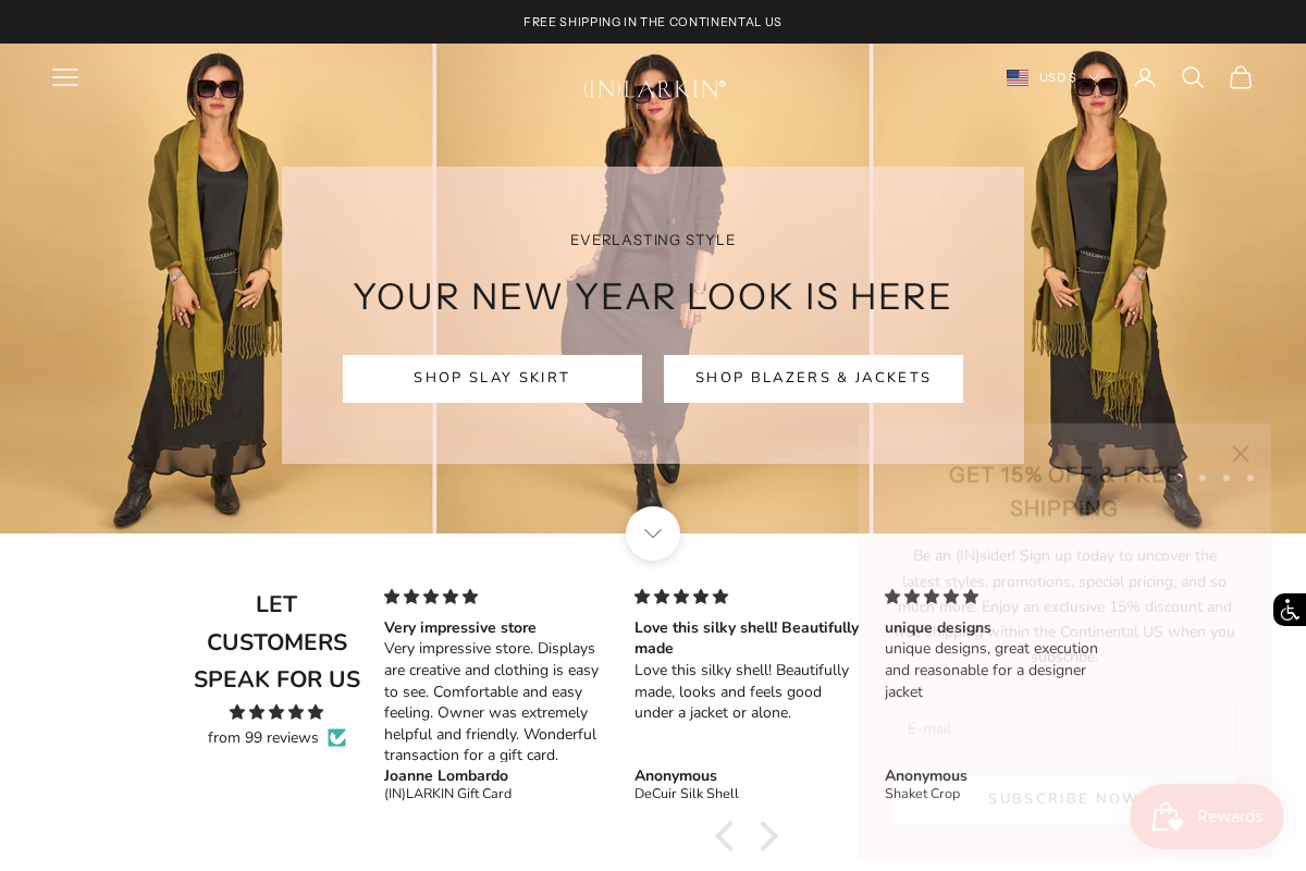 (IN)LARKIN homepage screenshot