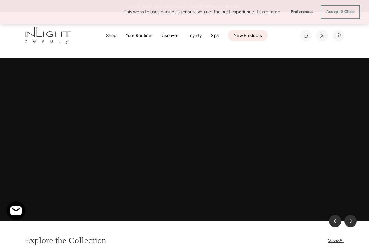 inlightbeauty.co.uk homepage screenshot