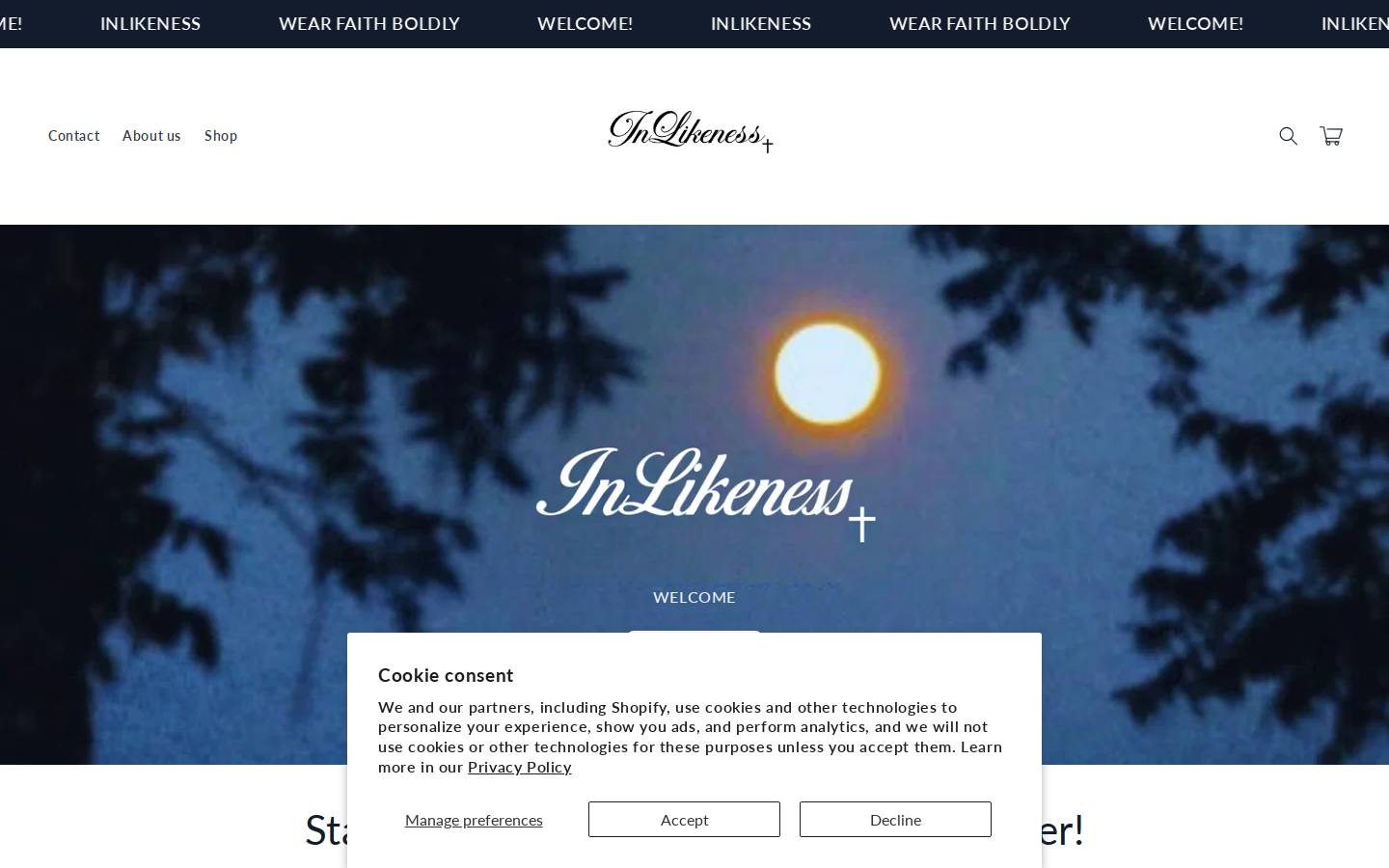 inlikeness.co homepage screenshot
