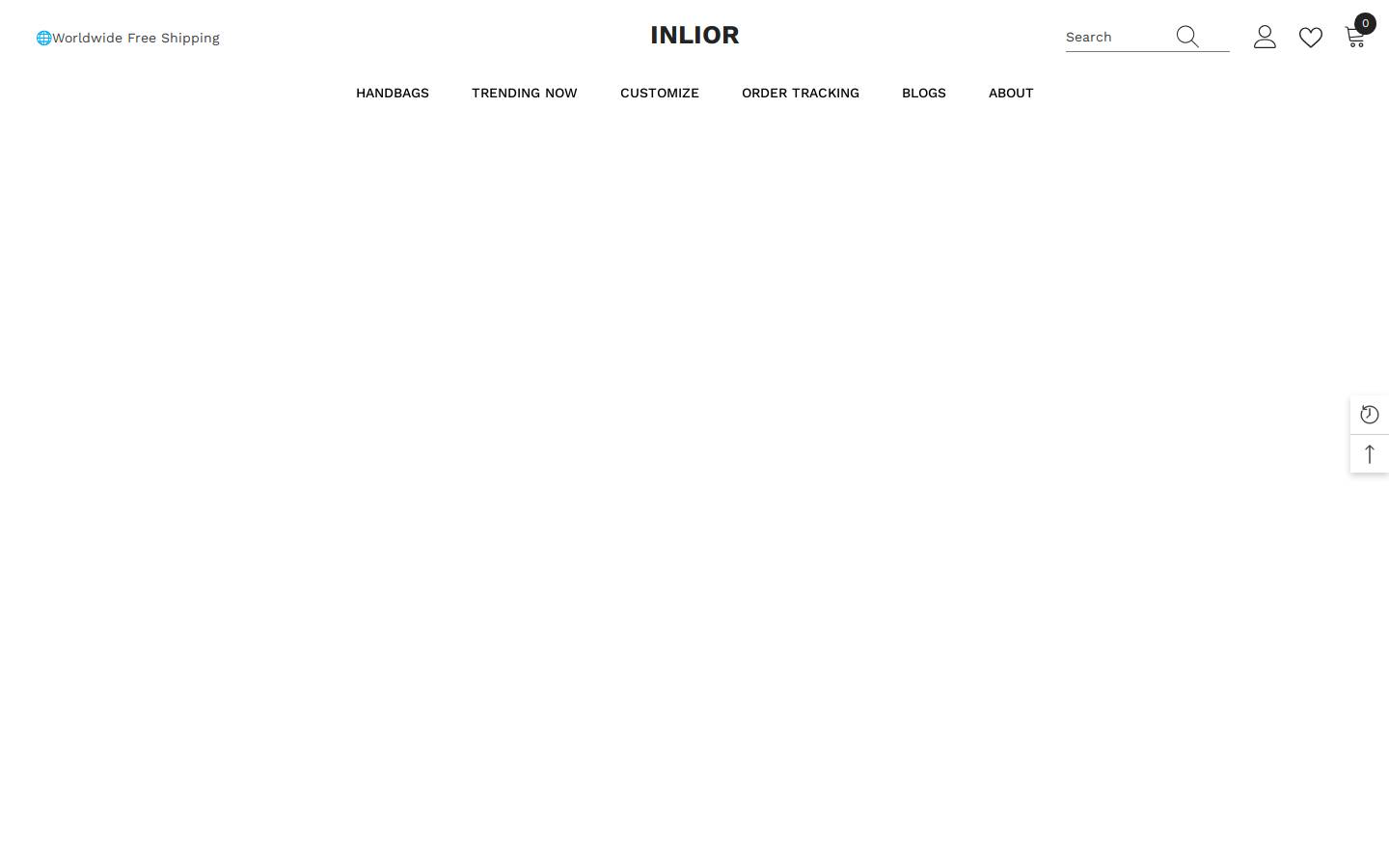 inlior.com homepage screenshot