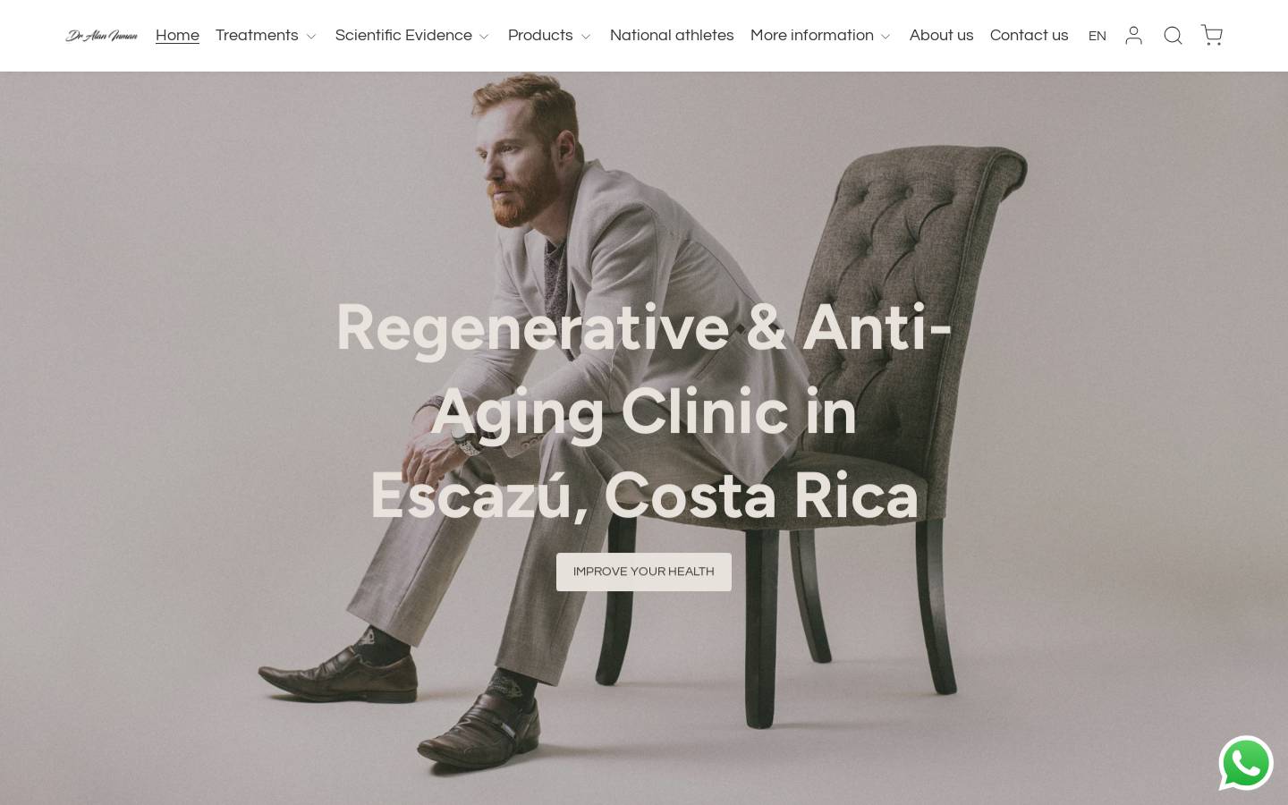 inmanclinic.com homepage screenshot