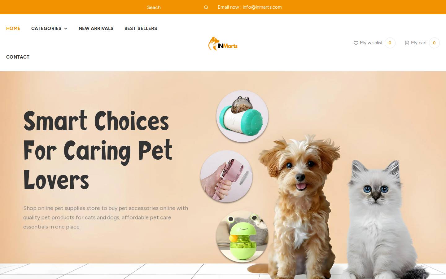 inmarts.com homepage screenshot