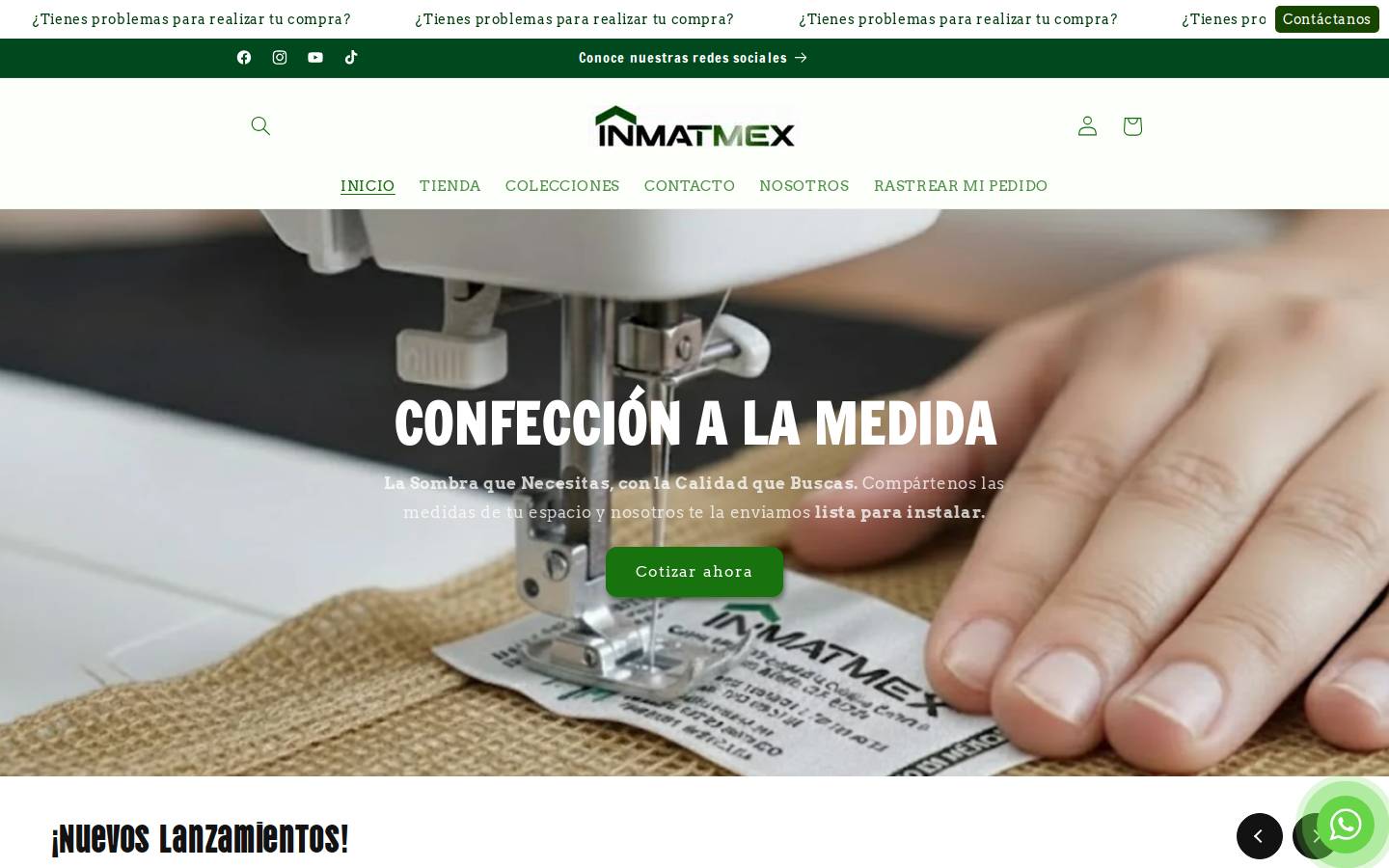 inmatmex.com homepage screenshot